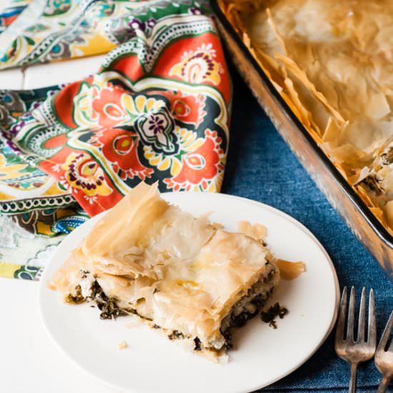 Vegan Kale Spanakopita