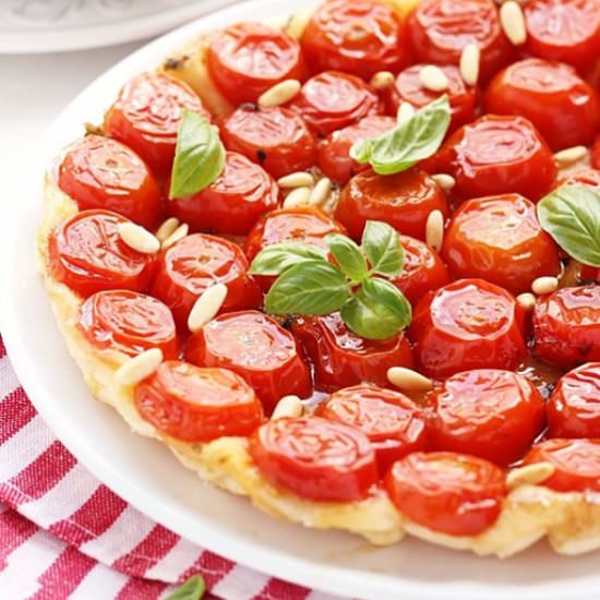 Tarte Tatin aux Tomates Cerises