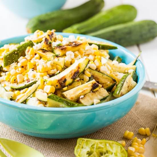 Grilled Zucchini-Corn Salad