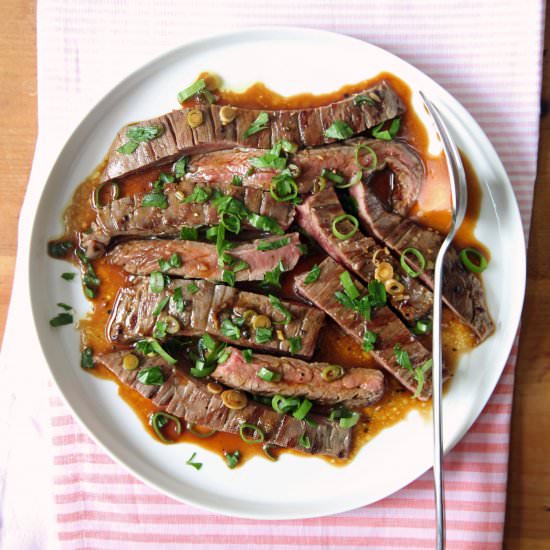 Easy Grilled Marinated Skirt Steak