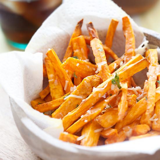 Parmesan Sweet Potato Fries
