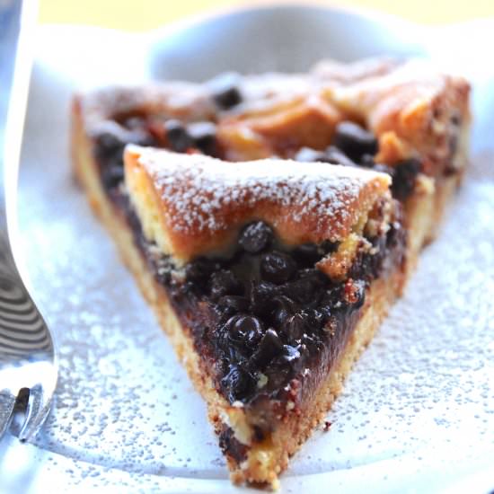 Pear and Chocolate Tart
