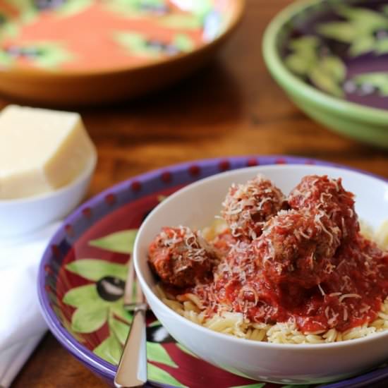 Meatballs Baked In Tomato Sauce