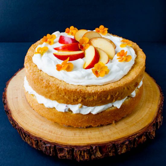 Peaches and Cream Cake