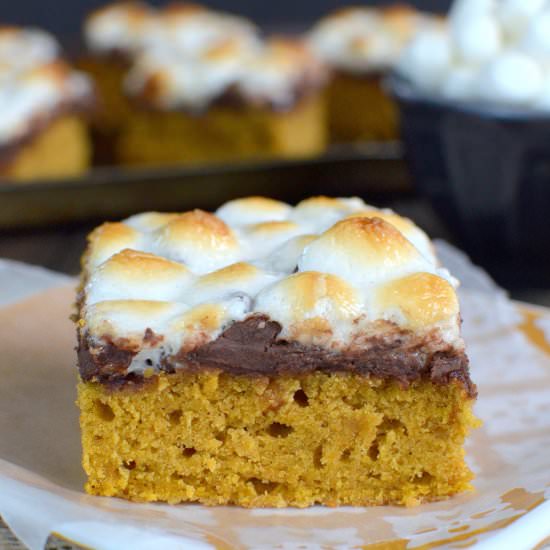 Pumpkin S’mores Bars