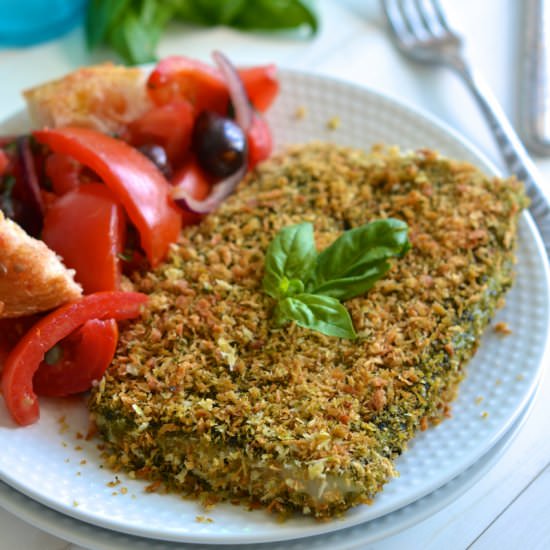 Pesto Panko Crusted Fish