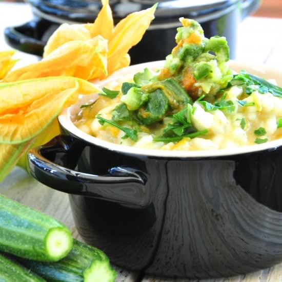 Risotto with zucchini