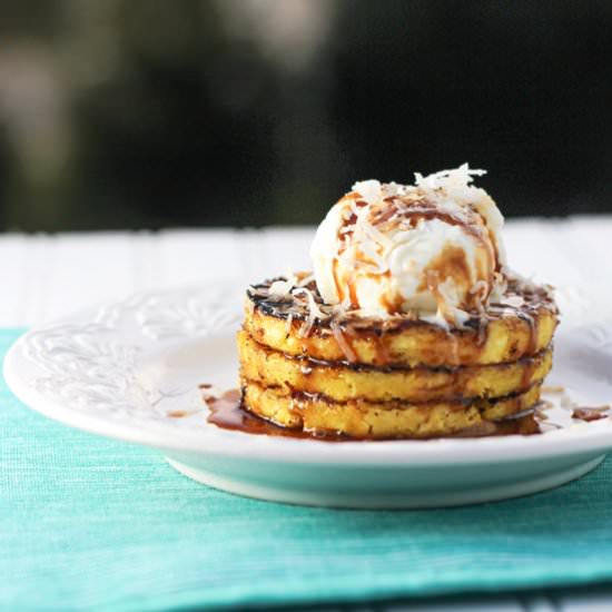 Grilled Pineapple Sundaes