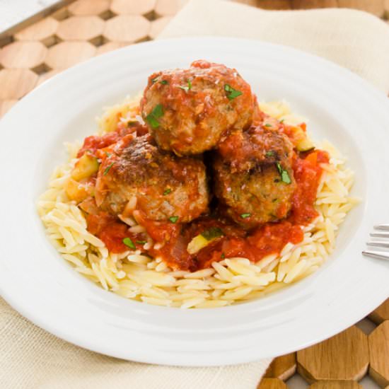 Turkey Zucchini Meatballs