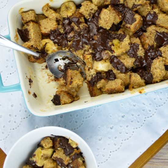 Chocolate Chunk Bread Pudding