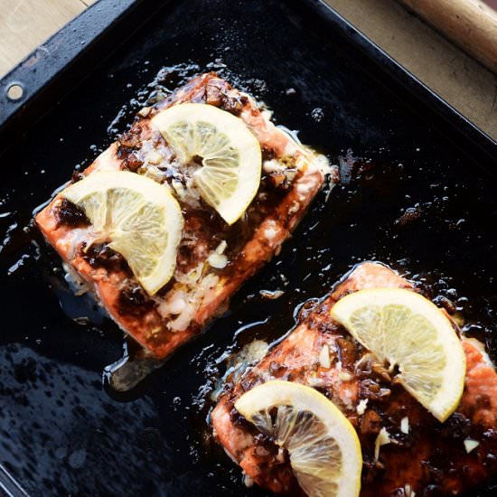 Honey Balsamic Glazed Salmon