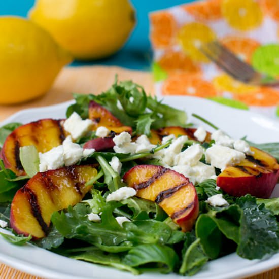 Salad with Grilled Peaches
