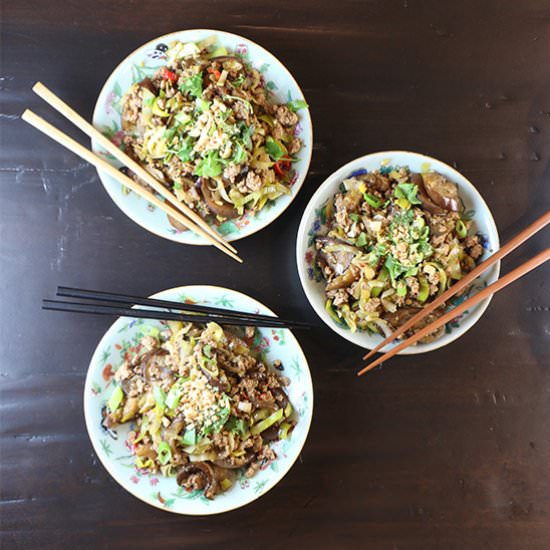 Eggplant & Pork Stir Fry
