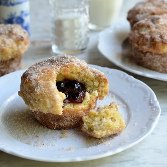 Baked Jam Doughnut (Donut) Muffins