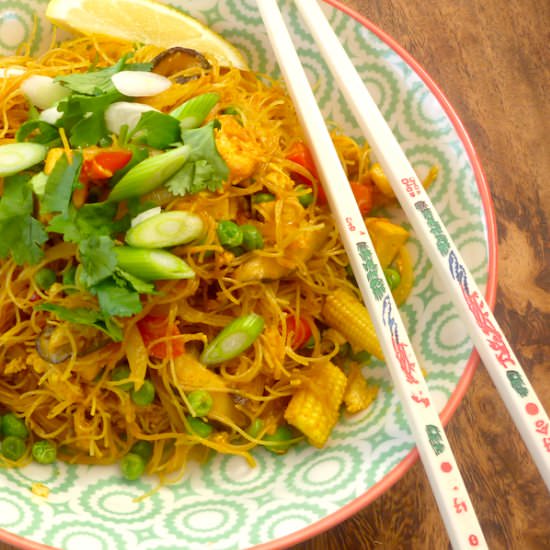 Vegetarian Singapore Noodles