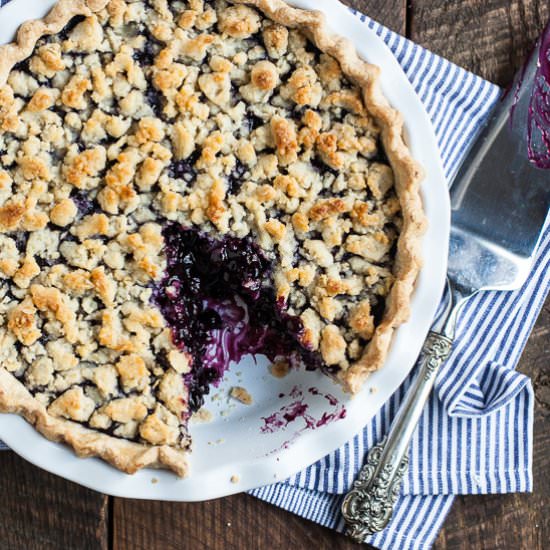 Wild Blueberry Pie