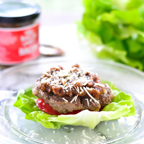 Protein-Style Burger with Bacon Jam