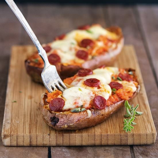 Pizza Sweet Potato Skins