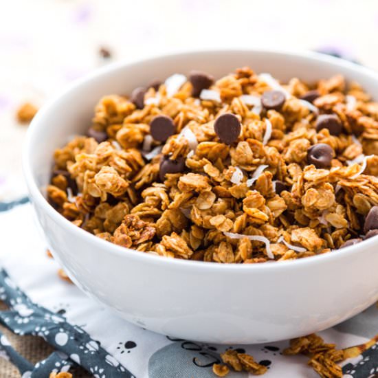 Peanut Butter Chocolate Granola