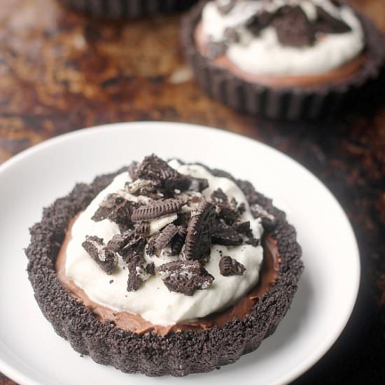 Oreo Chocolate Mousse Tartlets