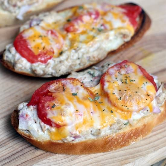 Kicked-Up Tuna Melts