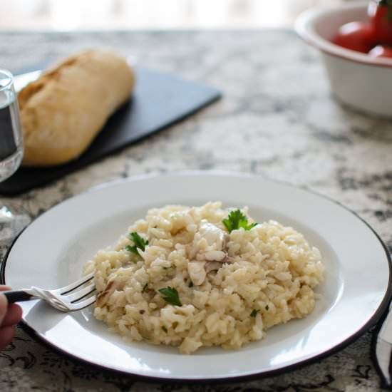 Risotto with Branzino