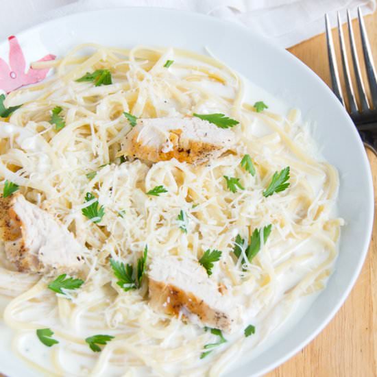 Light Fettuccine Alfredo