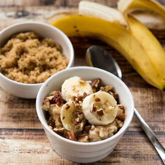 Crockpot Banana Bread Oatmeal