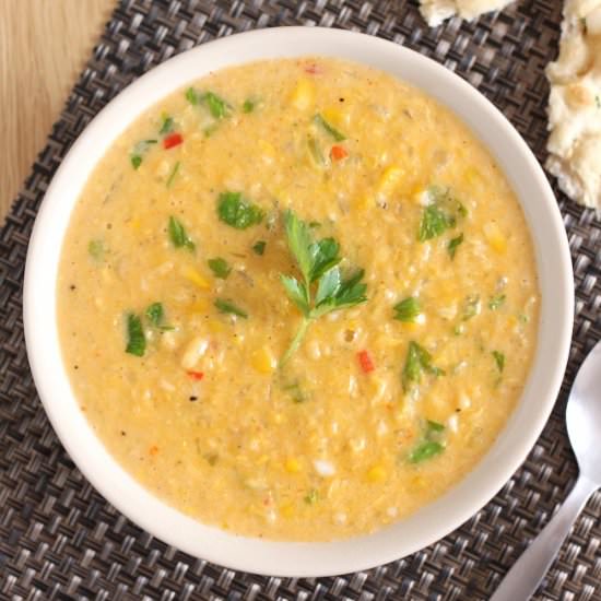 Creamy Coconut Corn Chowder