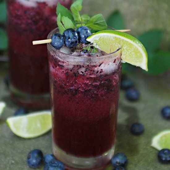 Blueberrry Mojito Mocktail