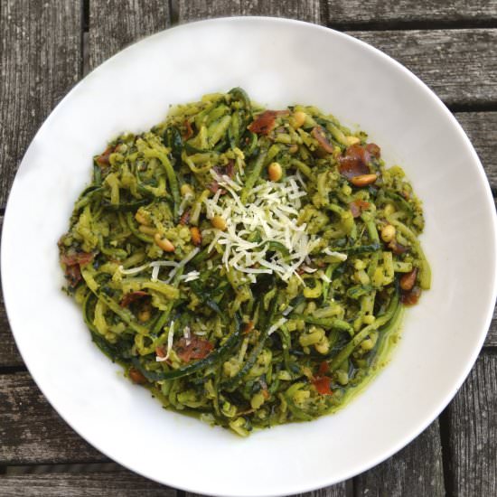 Pesto Zucchini Noodles