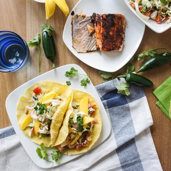 Blackened Salmon Tacos