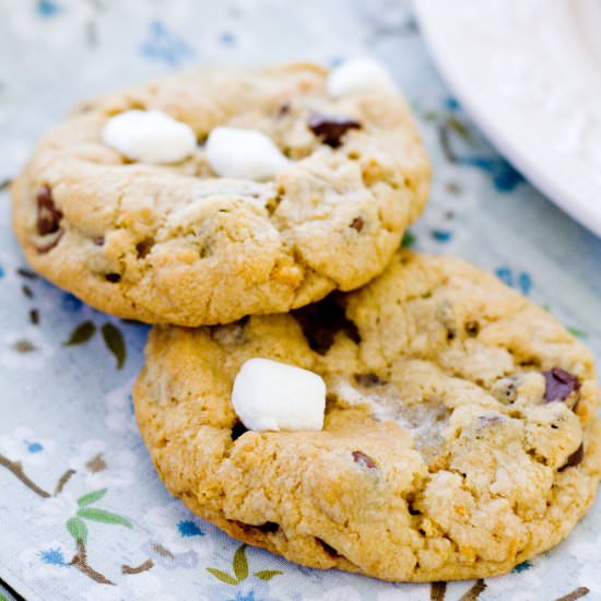 S’more Chocolate Chip Cookies