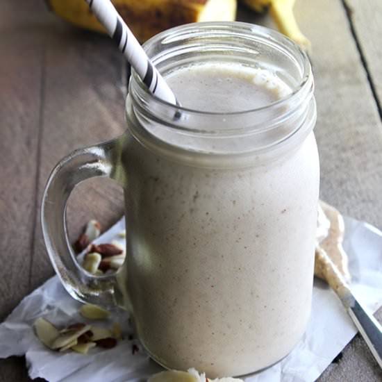 Skinny Almond Butter Banana Shake