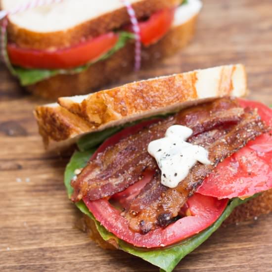 Gourmet BLT with Garlic-Basil Aioli