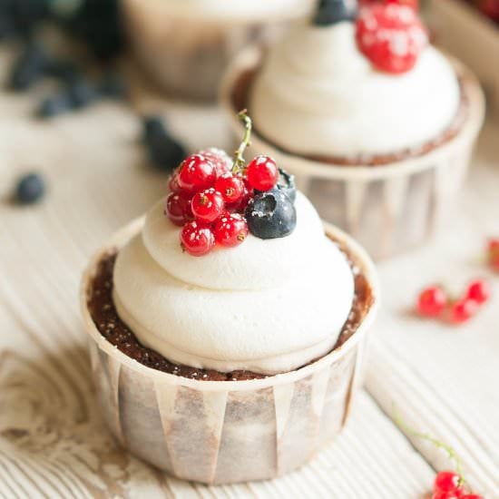 Chocolate Berry Truffle Cream Cakes