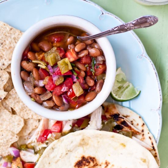 Hatch Chile Borracho Beans