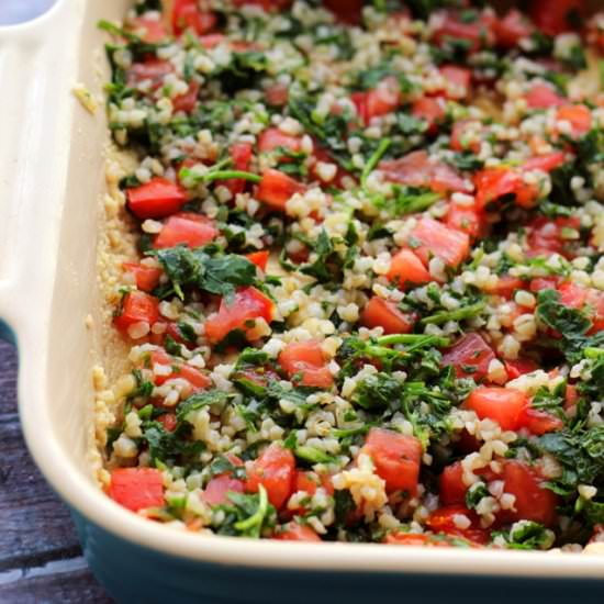 Mediterranean Tabbouleh Hummus Dip
