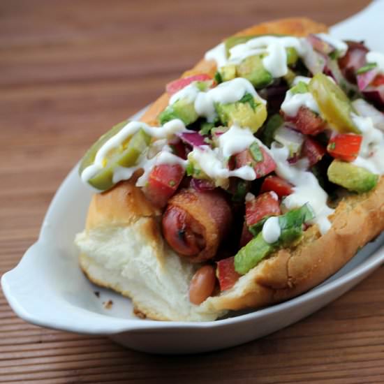 Grilled Sonoran Hotdogs