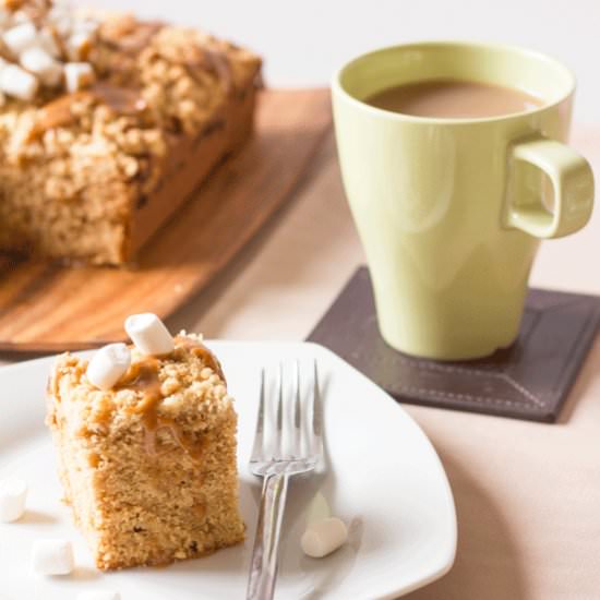Biscoff Marshmallow Crumb Cake