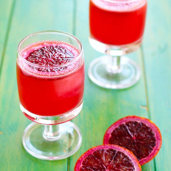 Blood Orange Lime Wine Spritzer