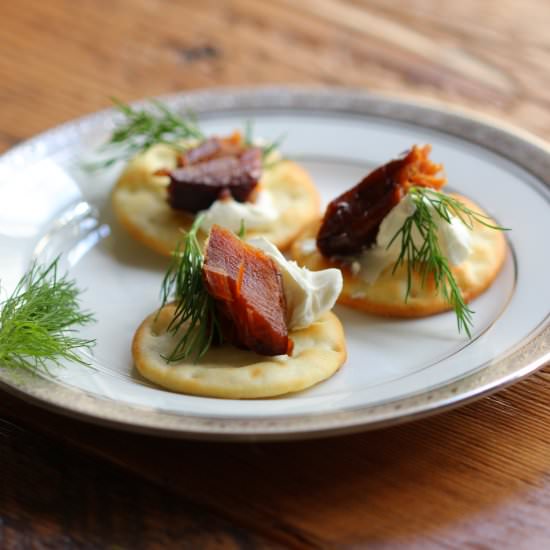 Smoked Salmon and Dill Bites