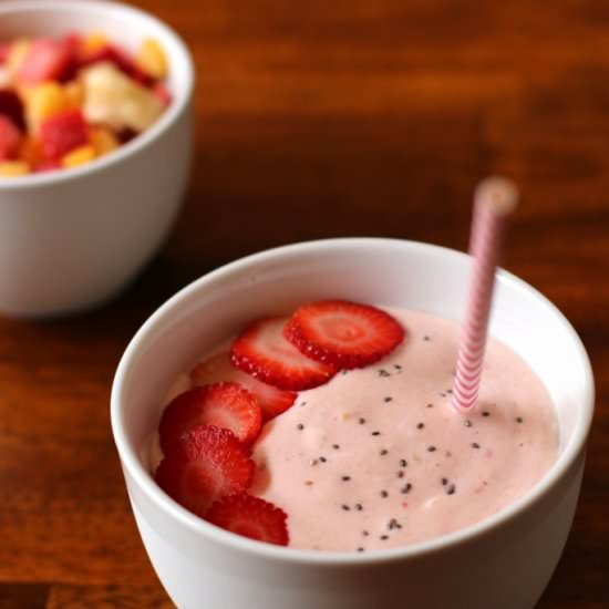Fruit Smoothie in a Bowl
