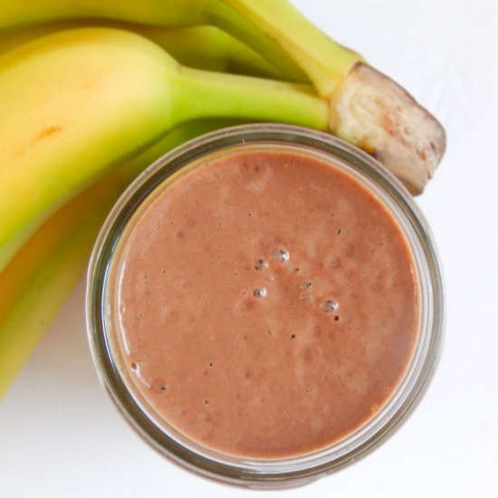 Chocolate Banana Avocado Smoothie