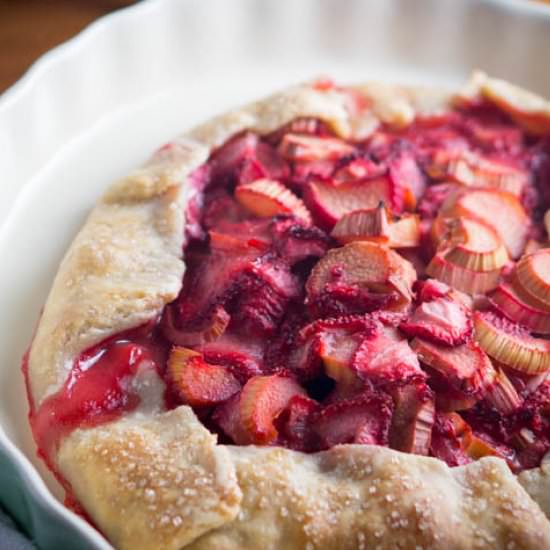 Strawberry Rhubarb Galette
