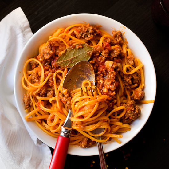 Spicy Bolognese Sauce