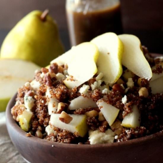Pear and Gorgonzola Quinoa Salad