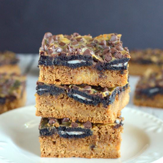 Oreo Pumpkin Gooey Bars