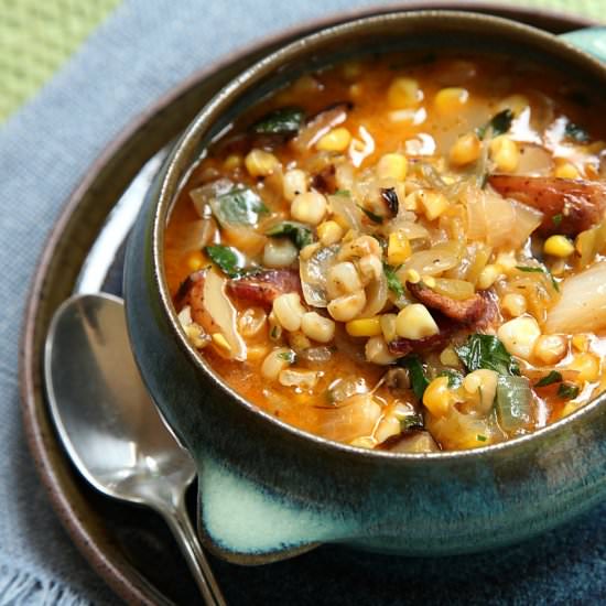 Grilled Corn Chowder