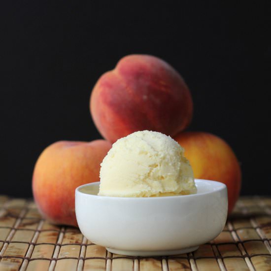 Peach ice cream